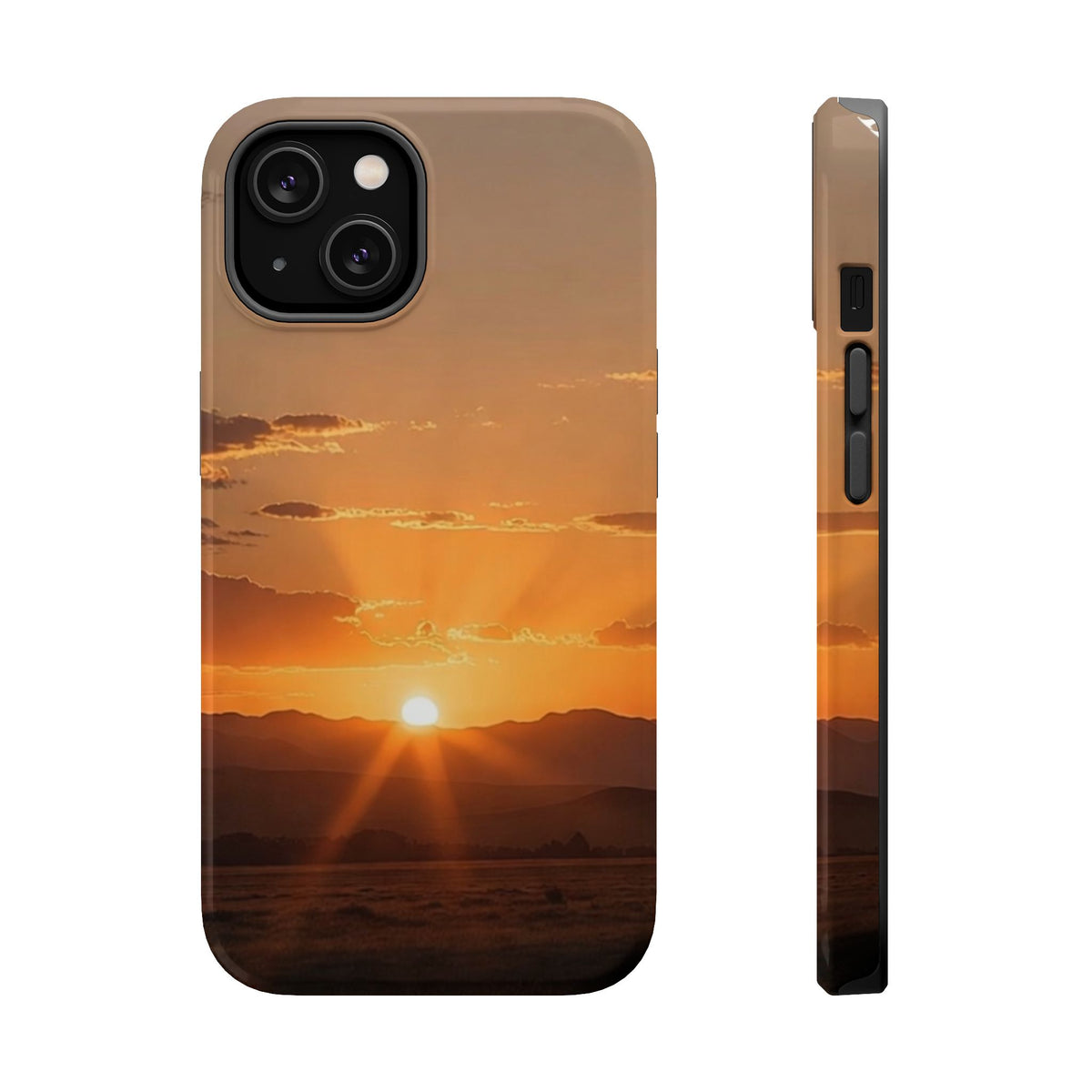 Sunrise Over Mountains phone case | Magnetic impact-resistant case