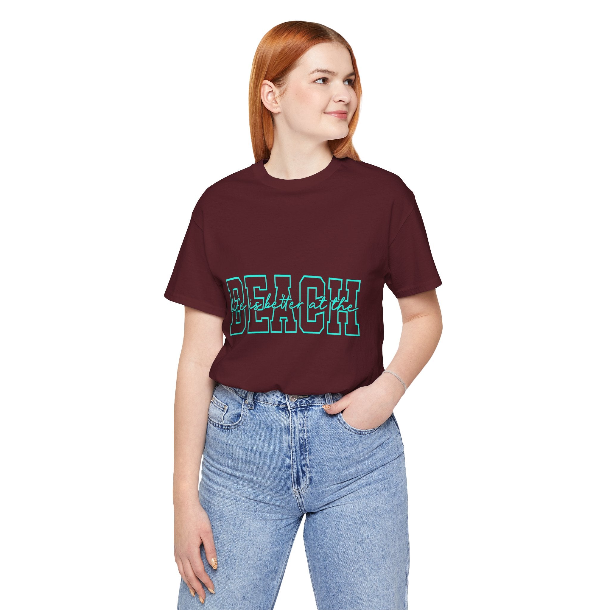 Beach state script Tee | Coastal summer typography t-shirt