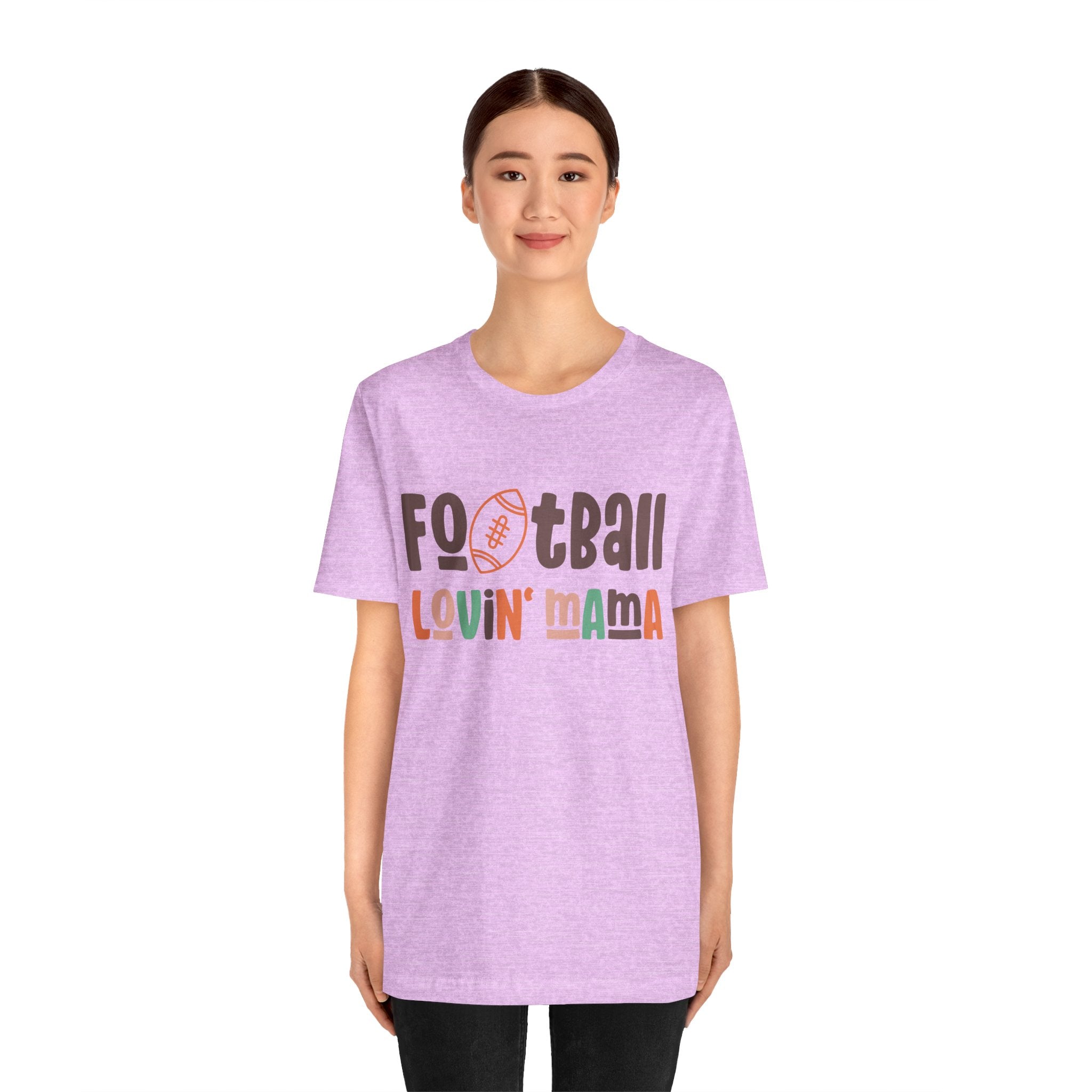Football Lovin' Mama tee | Mom Football Shirt, Retro Sports Mom Design