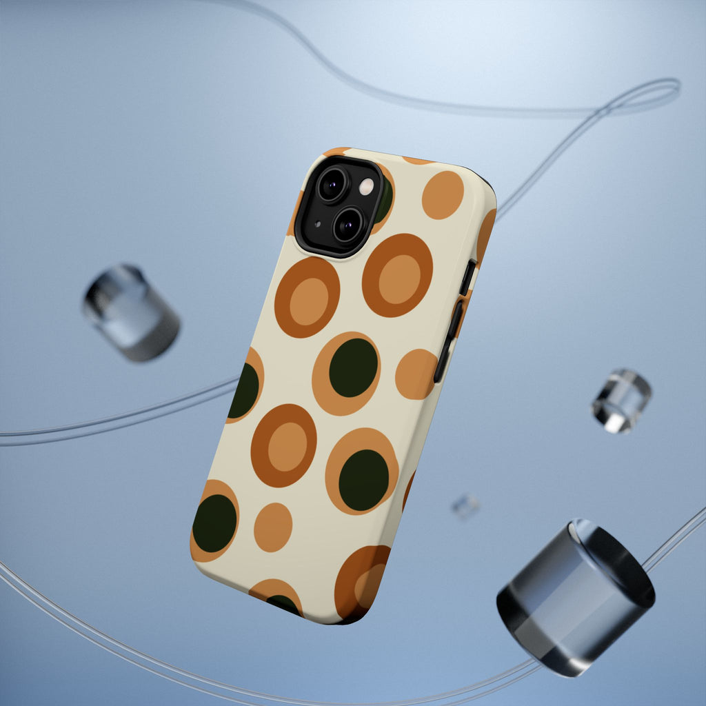 Retro Dot Pattern Phone Case | Magnetic Impact-Resistant Case