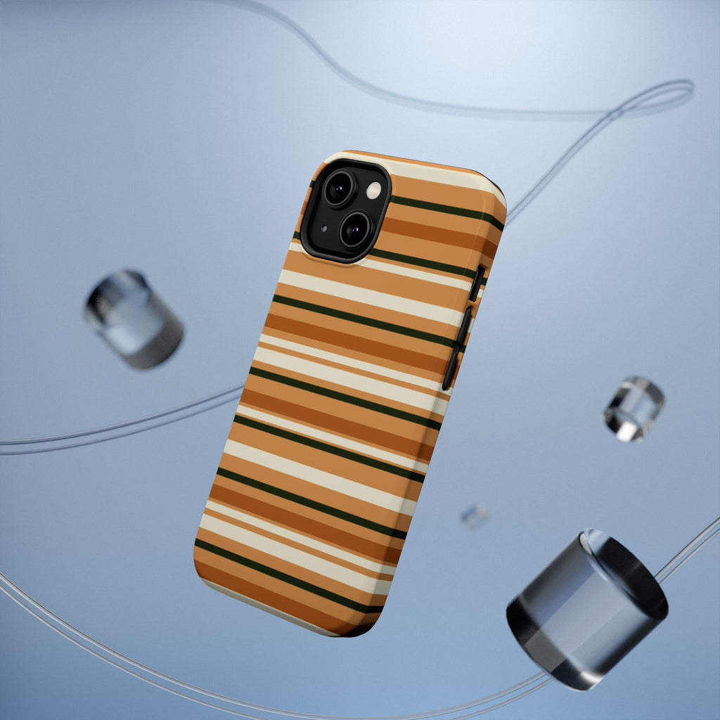 Retro Brown Striped Phone Case