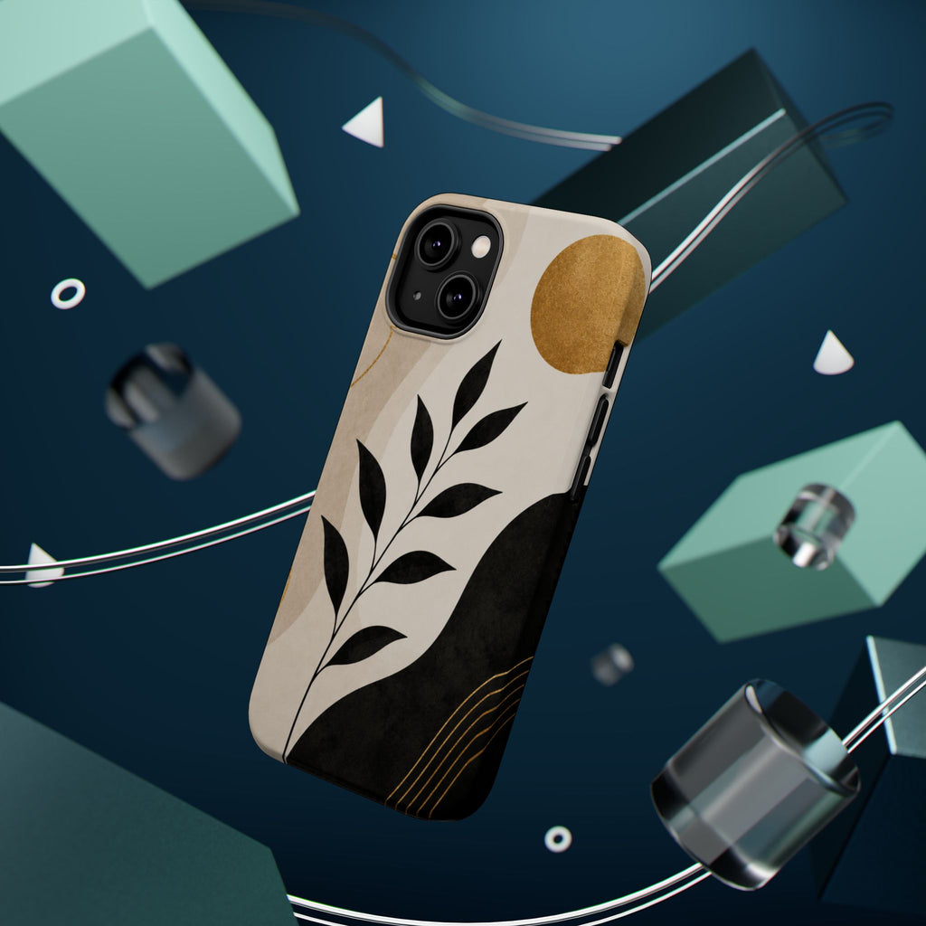 Abstract Botanical Sun Phone Case | Magnetic Impact-Resistant Case