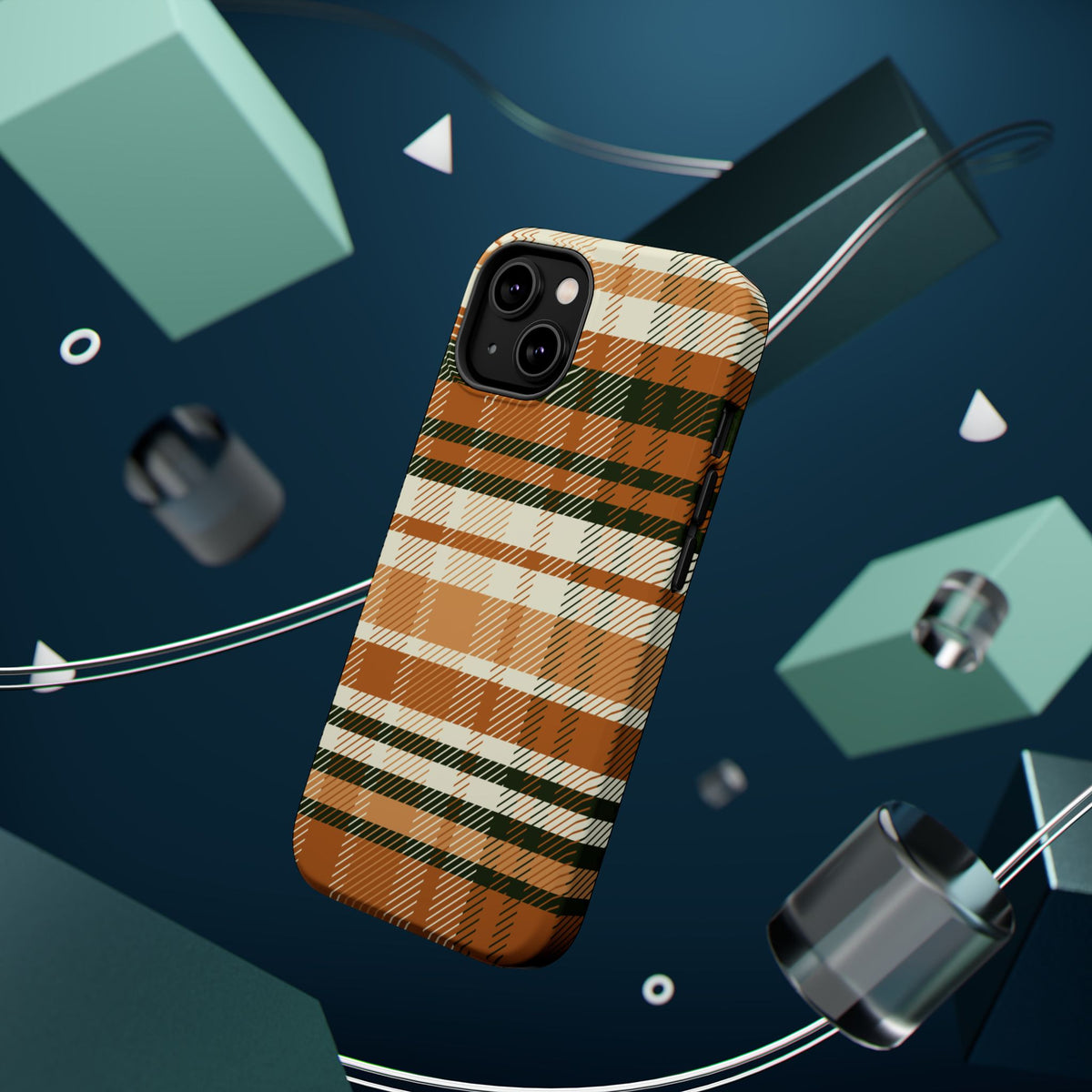 Autumn Plaid Phone Case | Magnetic Impact-Resistant Case