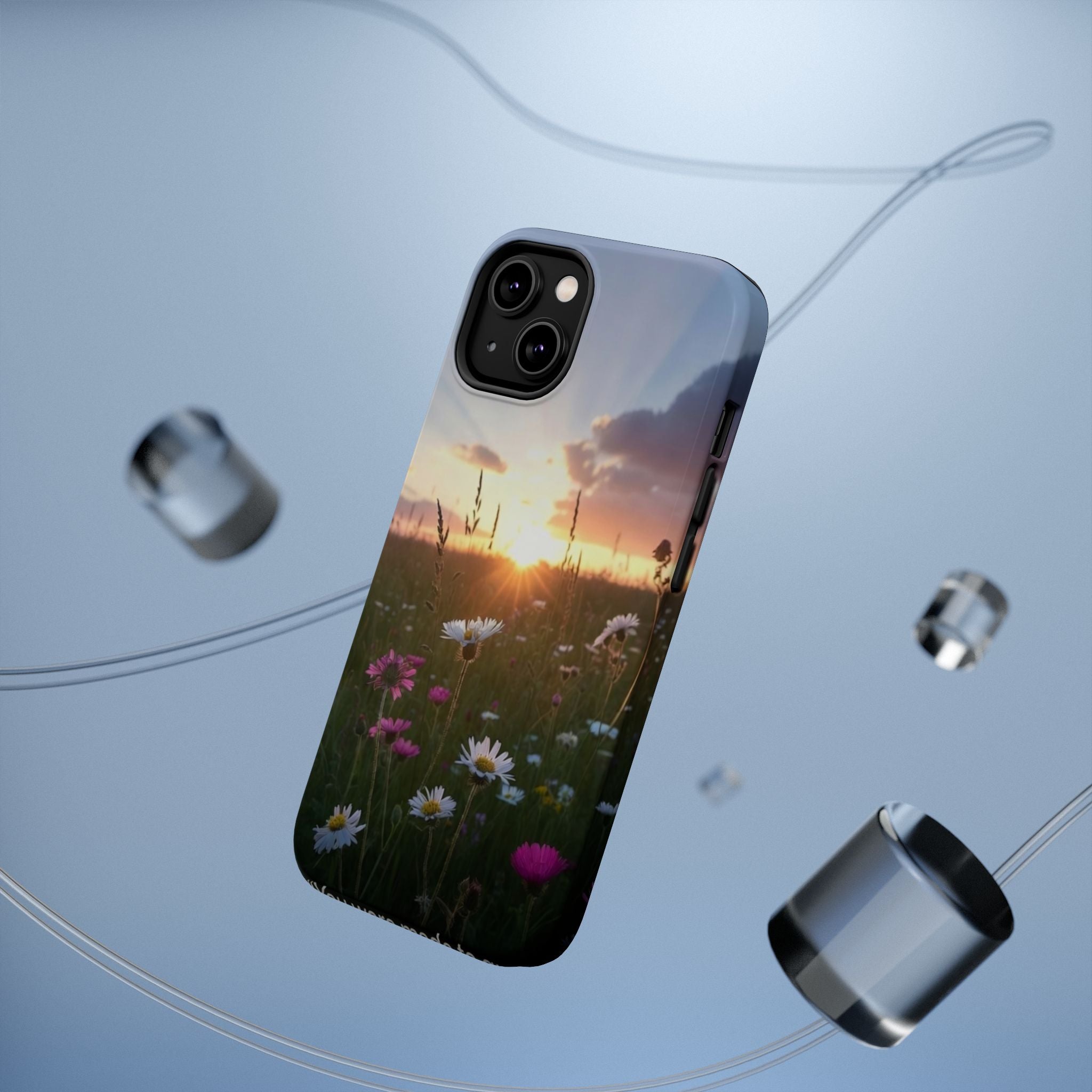 Wildflower Sunrise phone case | magnetic impact-resistant case