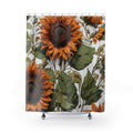 Sunflower Floral Pattern Shower Curtain