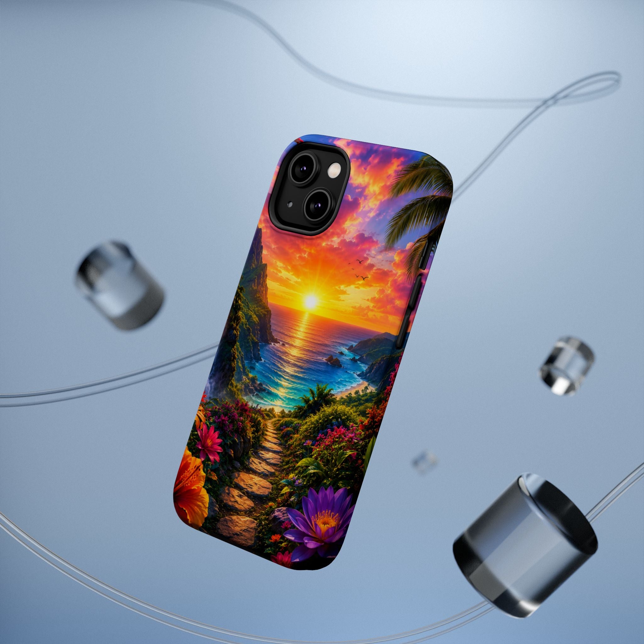 Tropical Sunset Path phone case | magnetic impact-resistant case