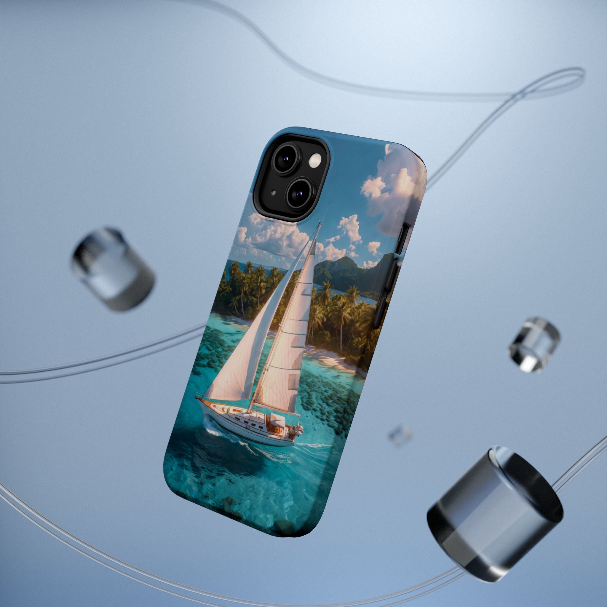 Sailboat Ocean Scene Phone Case | Magnetic Impact-Resistant Case