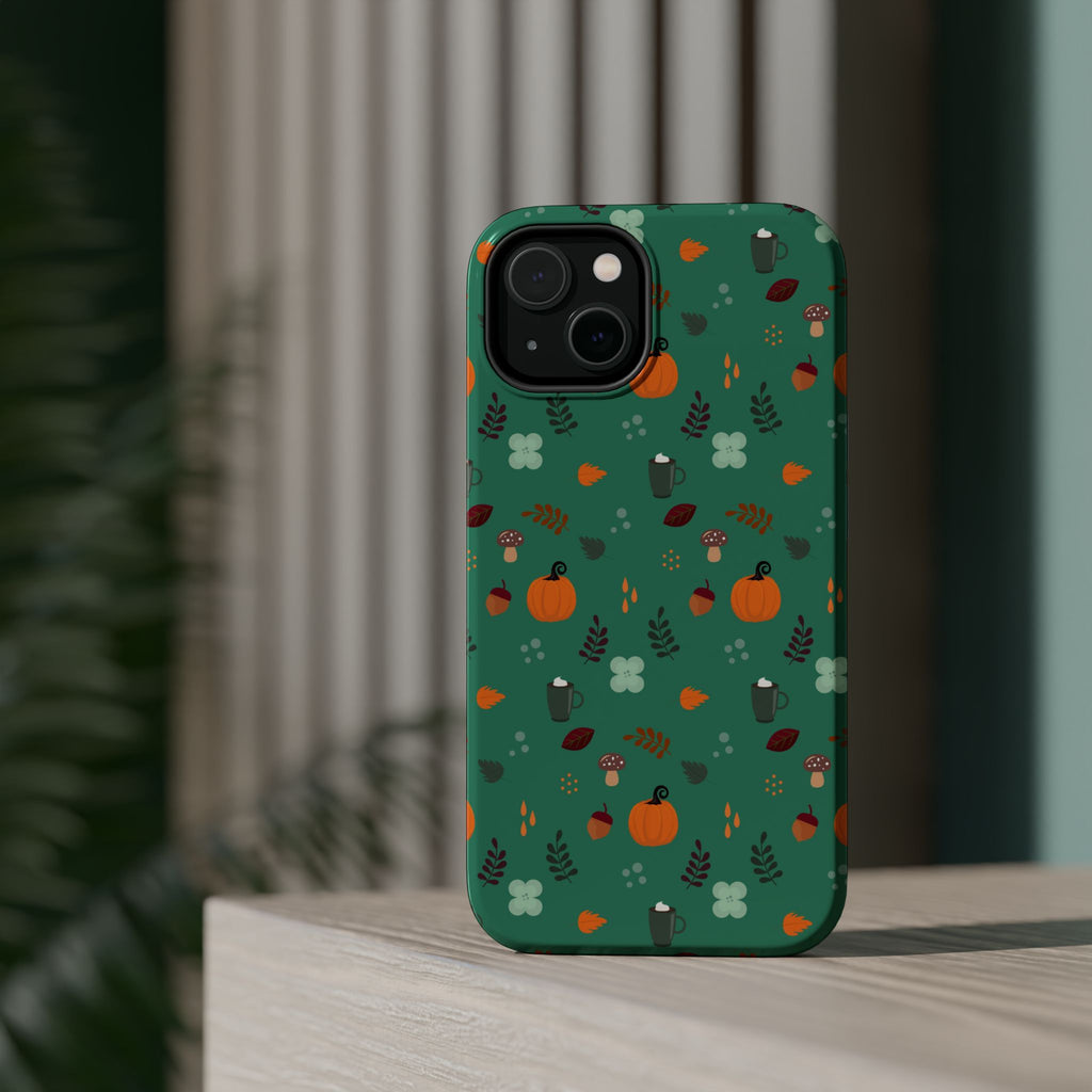 Autumn Pumpkins Pattern Phone Case | Magnetic Impact-Resistant Case