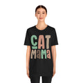 Cat Mama T-Shirt | Retro Block Letter Design