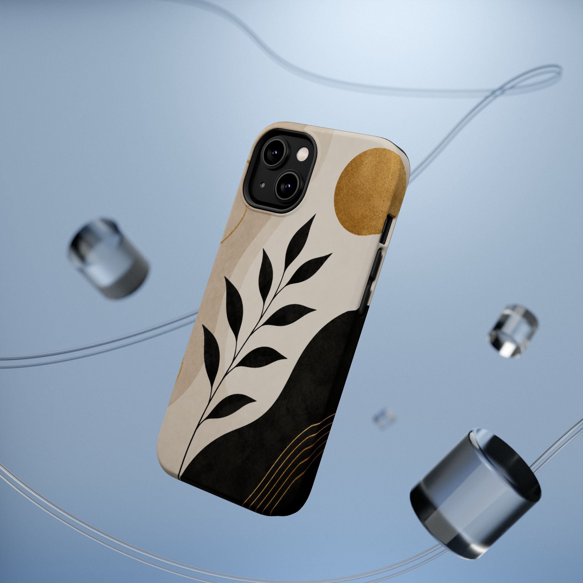 Abstract Botanical Sun Phone Case | Magnetic Impact-Resistant Case