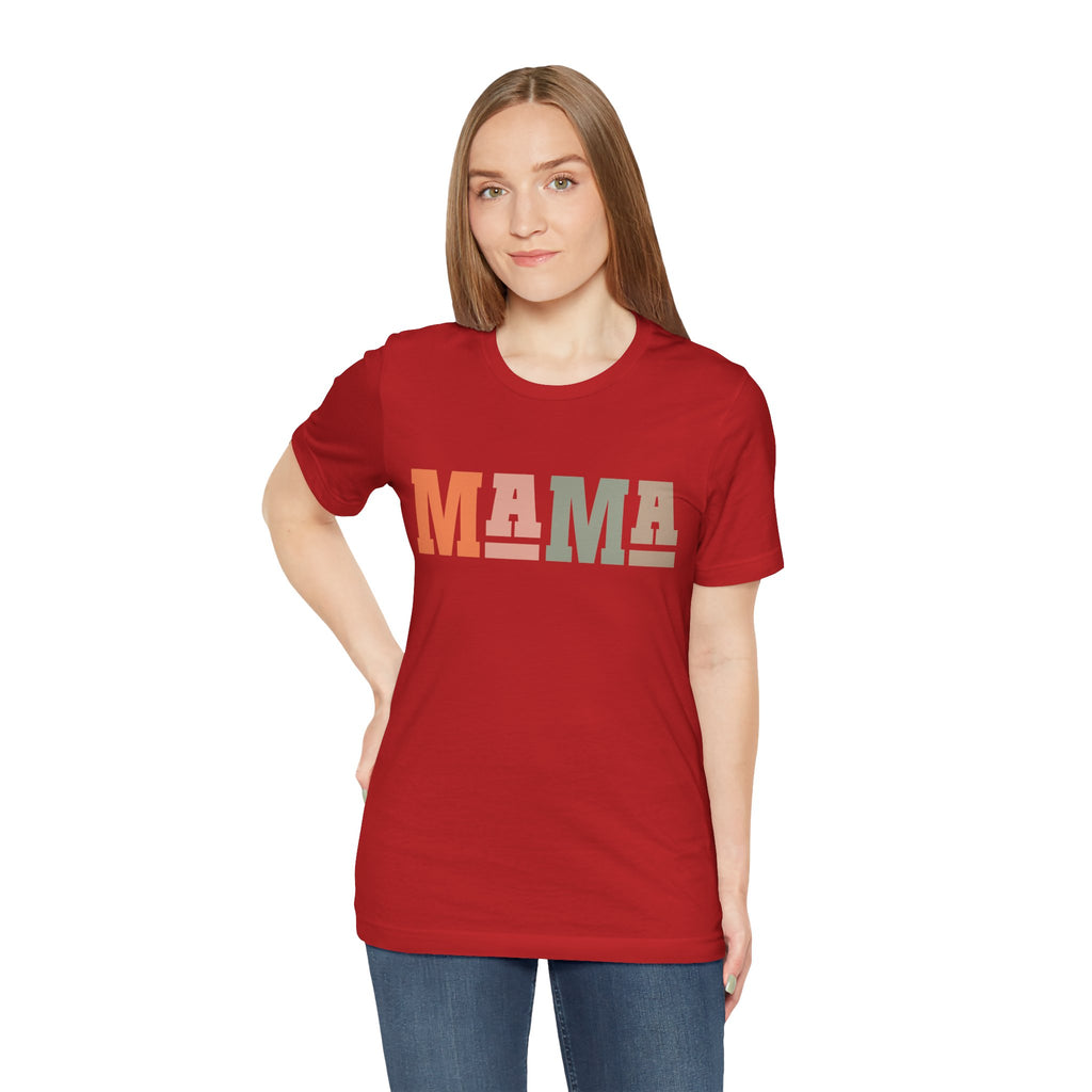 MAMA retro block letters Tee | Mama graphic T-Shirt, Mom typography shirt
