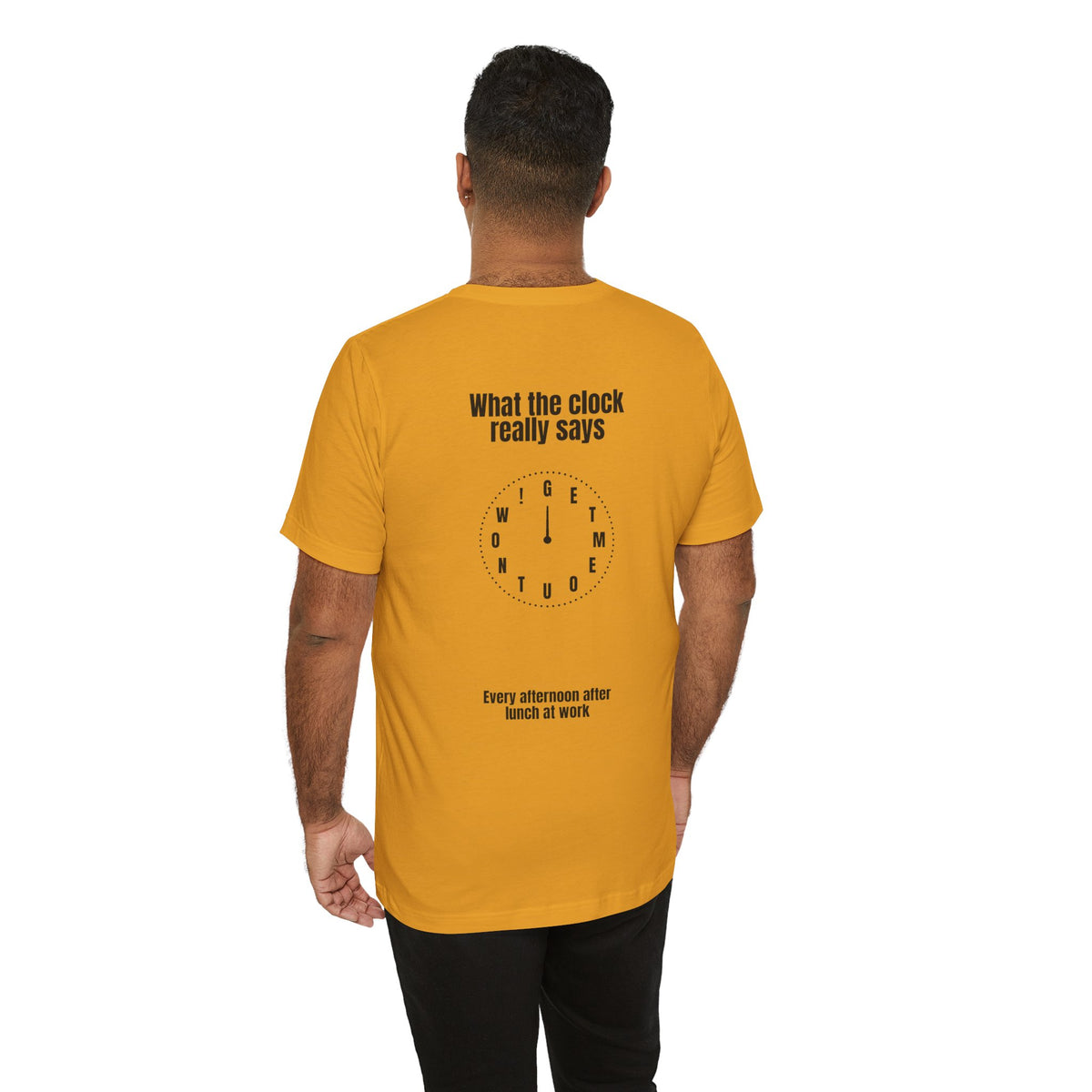 Funny Office Tee — “What the Clock Really Says” Workday Humor T-Shirt