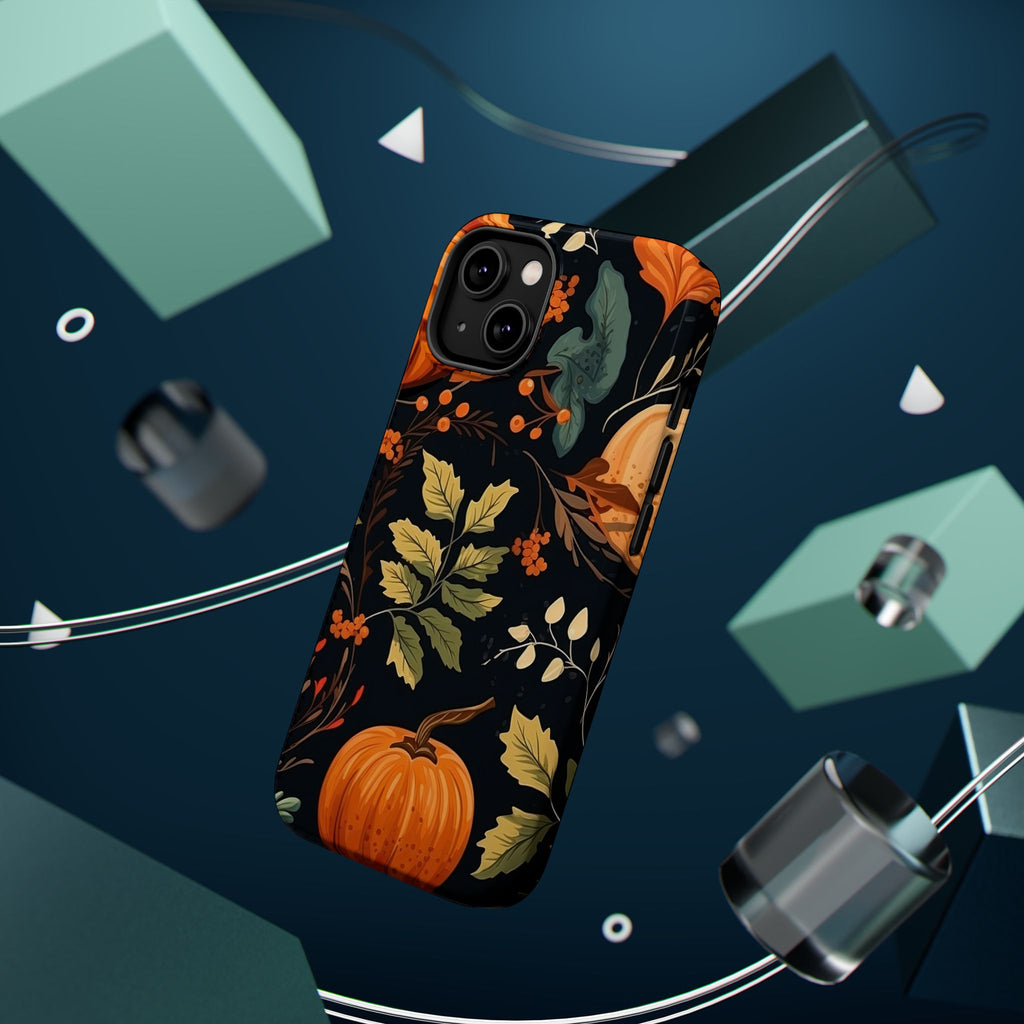 Autumn Pumpkin Leaves Phone Case | Magnetic Impact-Resistant Case