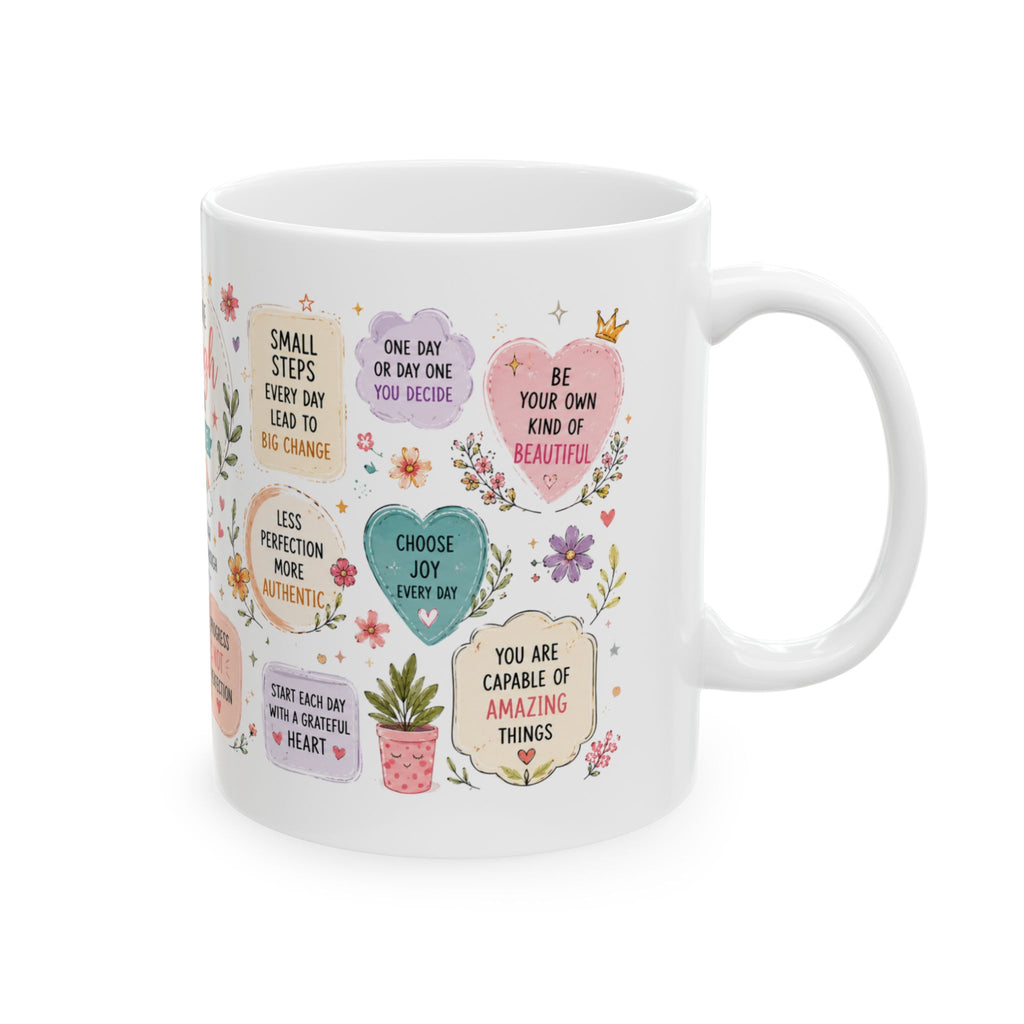 You Are Enough Inspirational Quotes Mug | Positive Affirmation Ceramic Mug