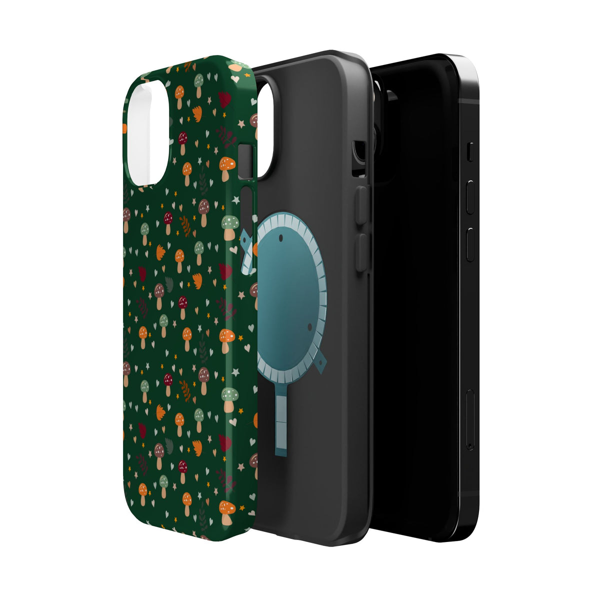 Mushroom Pattern Phone Case | Magnetic Impact-Resistant Case