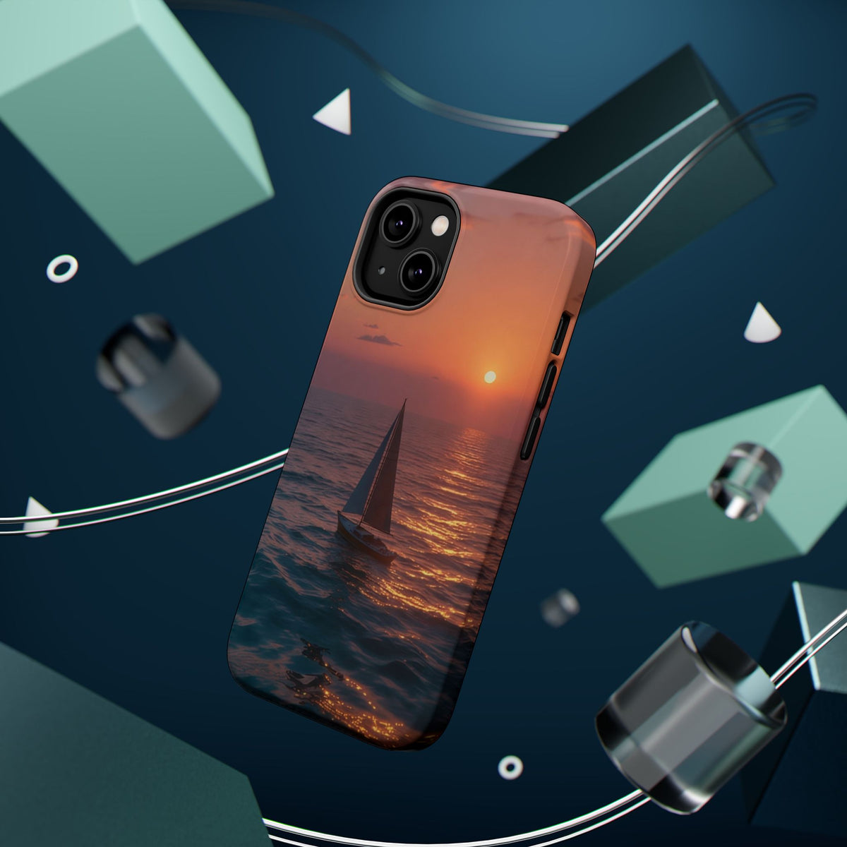 Sailboat Sunset phone case | Magnetic impact-resistant case