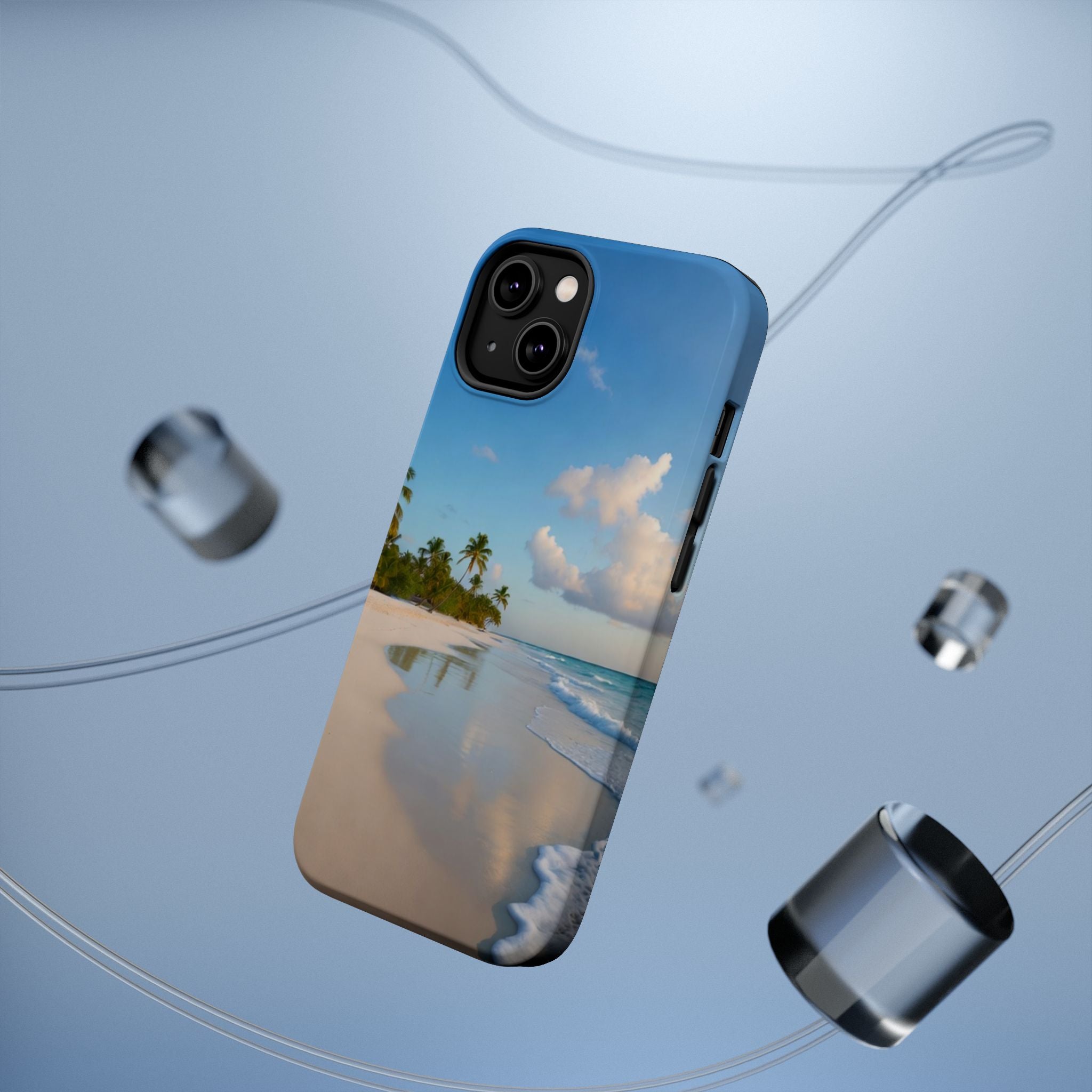 Tropical Beach Phone Case | Magnetic Impact-Resistant Case