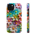 Colorful Daisy Pattern Phone Case | Magnetic Impact-Resistant Case