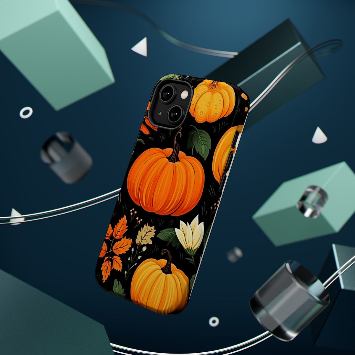 Pumpkin Pattern Phone Case | Magnetic Impact-Resistant Case