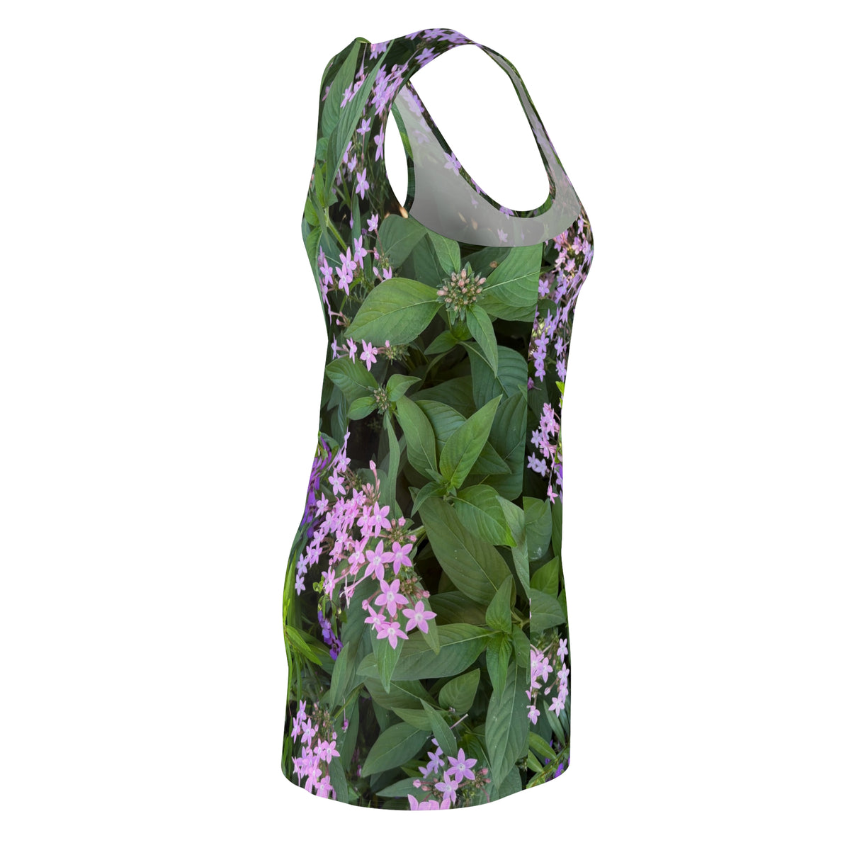Purple Pentas Floral Racerback Dress | All-Over Print