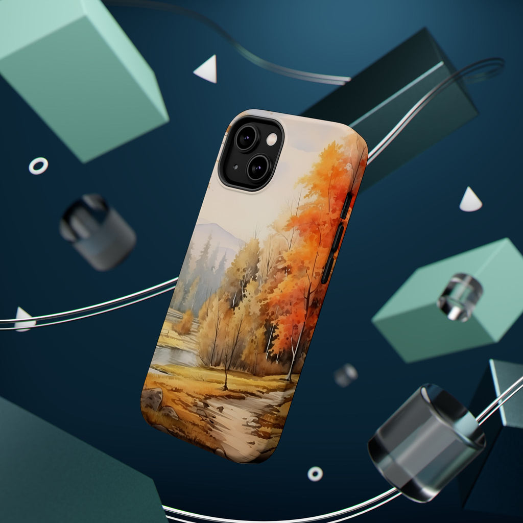 Autumn Forest Stream phone case | Magnetic impact-resistant case