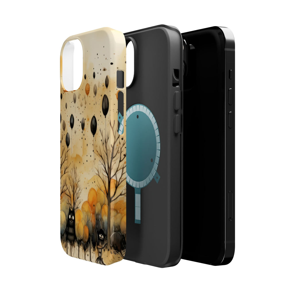 Autumn Night Owls Cases | Fall Trees, Balloons, Creepy Cute Phone Case
