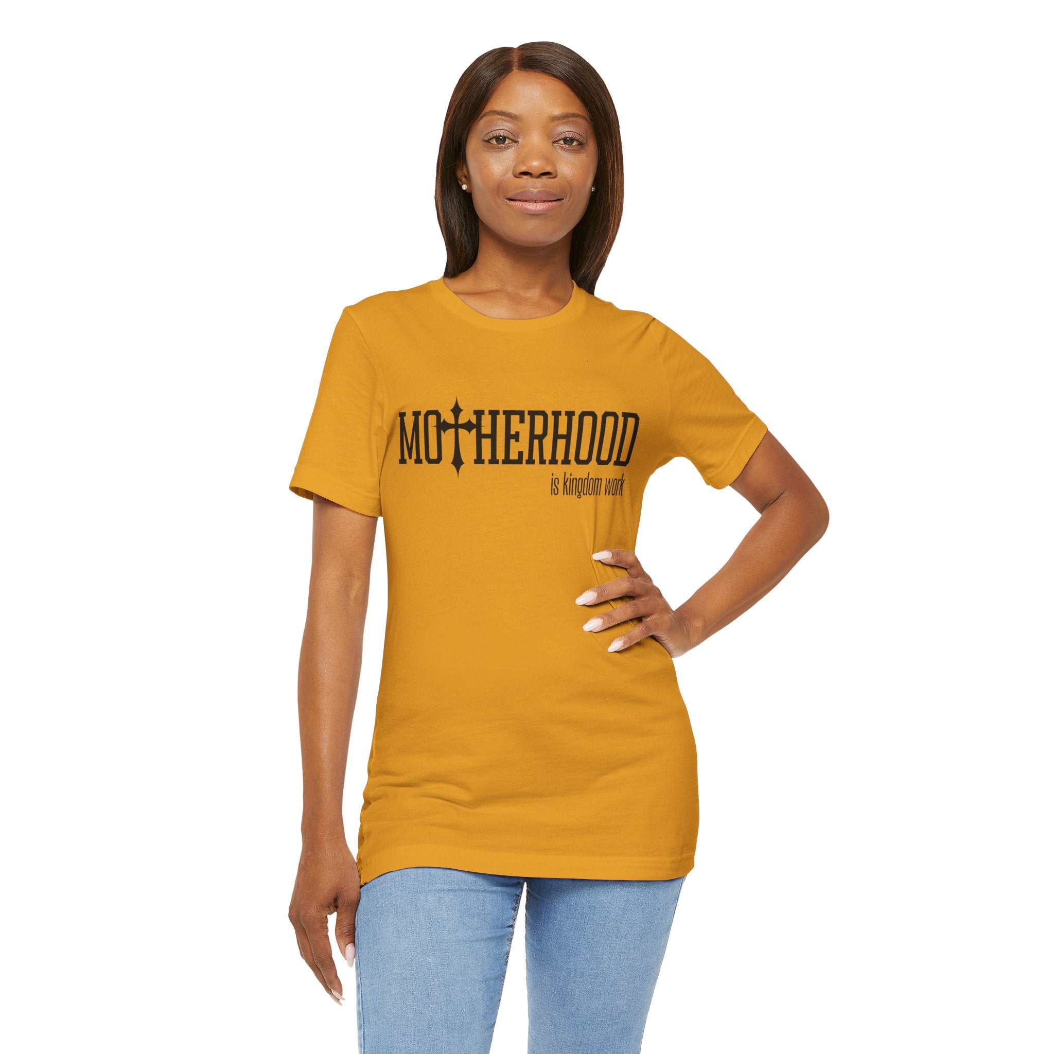 Motherhood is Kingdom Work T-Shirt | Christian Mom Tee