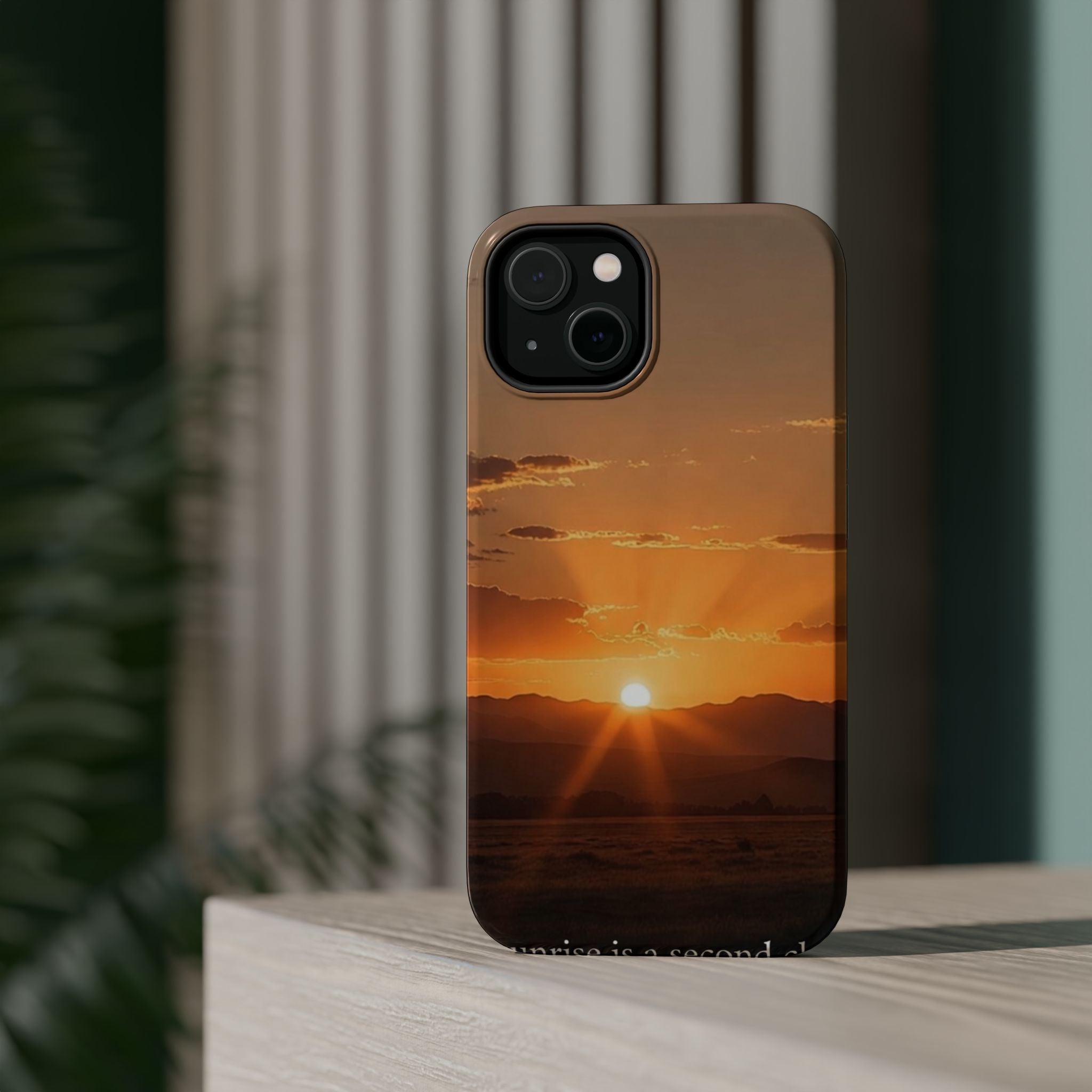 Sunrise Over Mountains phone case | Magnetic impact-resistant case