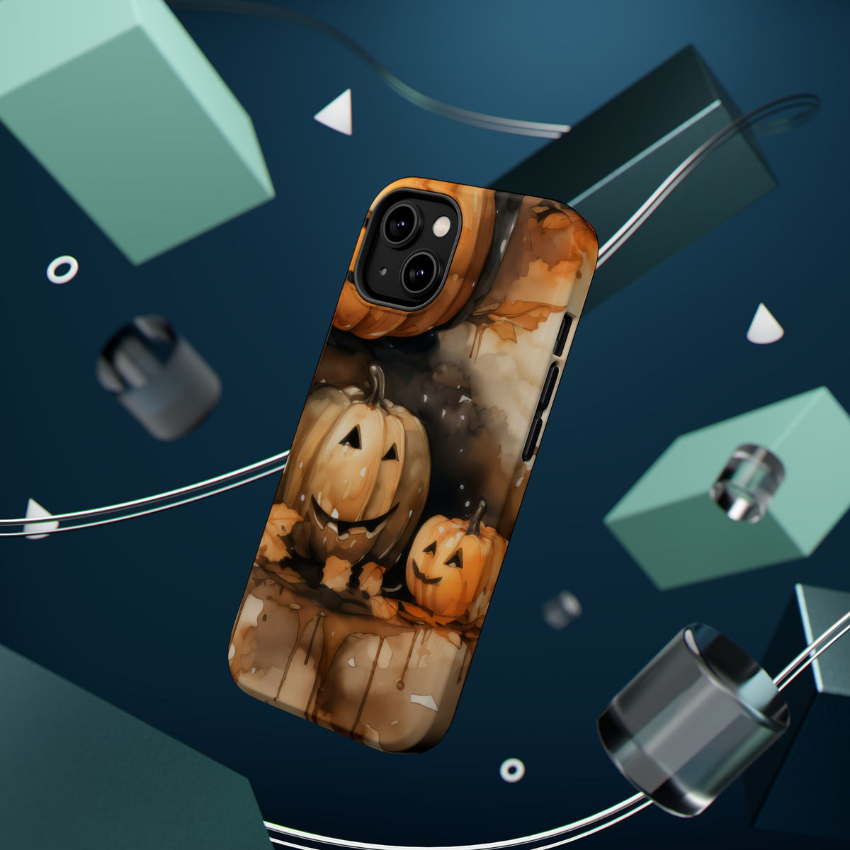Carved Pumpkin Halloween Phone Case | Magnetic Impact-Resistant Case
