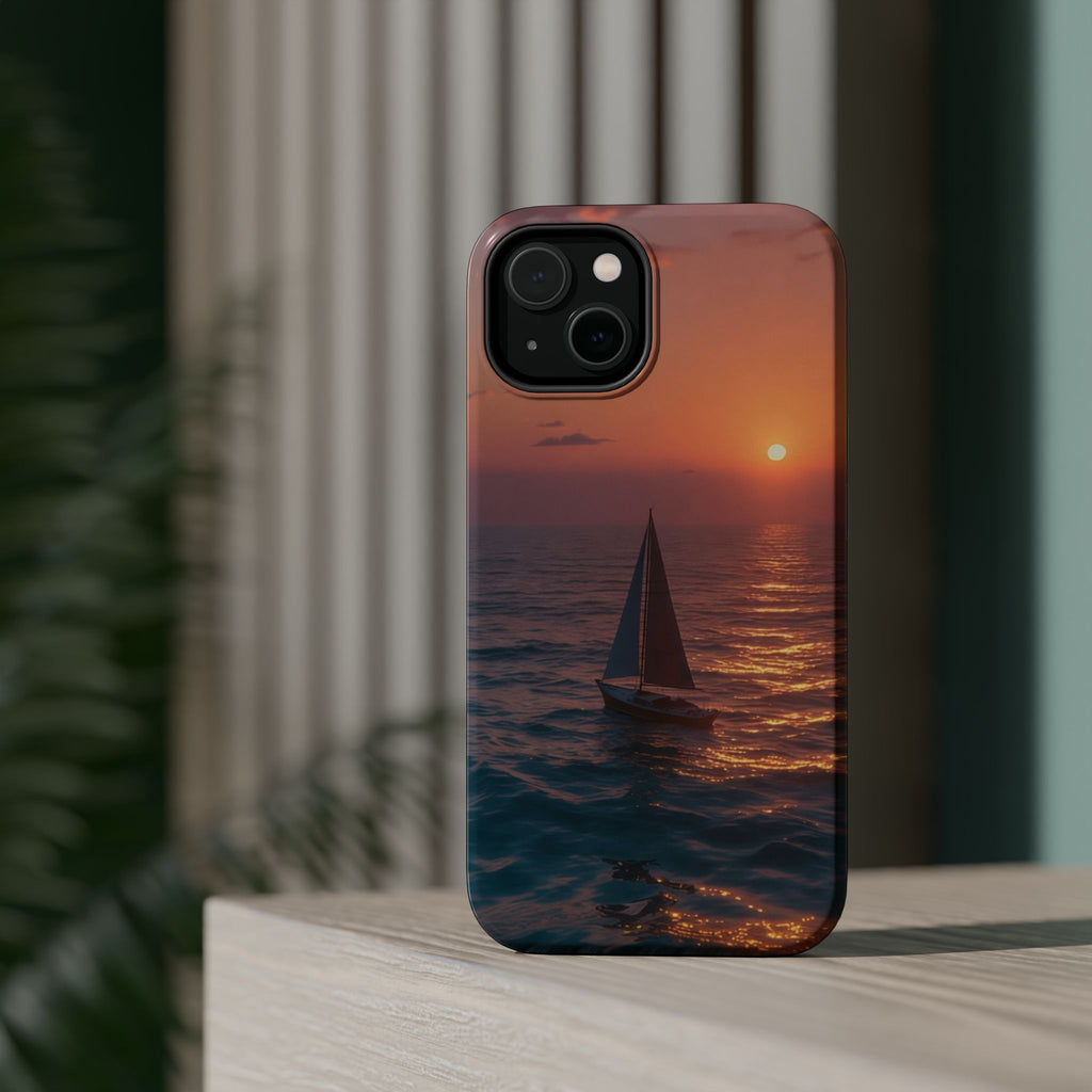 Sailboat Sunset phone case | Magnetic impact-resistant case