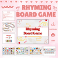 Rhyming Board Game Printable | Fun Rhyme Matching Game for Kids | Educational Rhyming Activity PDF | Instant Download Ages 4+