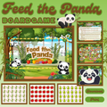 Feed the Panda Printable Board Game | Kids Panda Dice Game PDF | Fun Family Fruit & Bamboo Collecting Game | Instant Download for Ages 4+