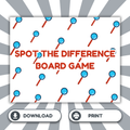 Spot the Difference Board Game Printable | Fun Observation Game for Kids | Educational Spot the Diff Activity PDF | Instant Download Ages 5+