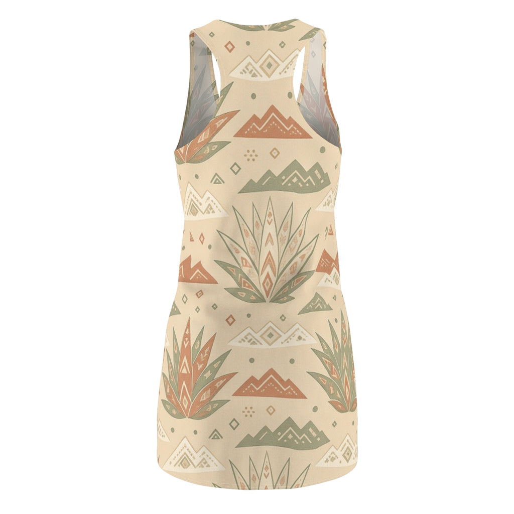 Southwestern Agave Pattern Racerback Dress | Desert Botanical AOP
