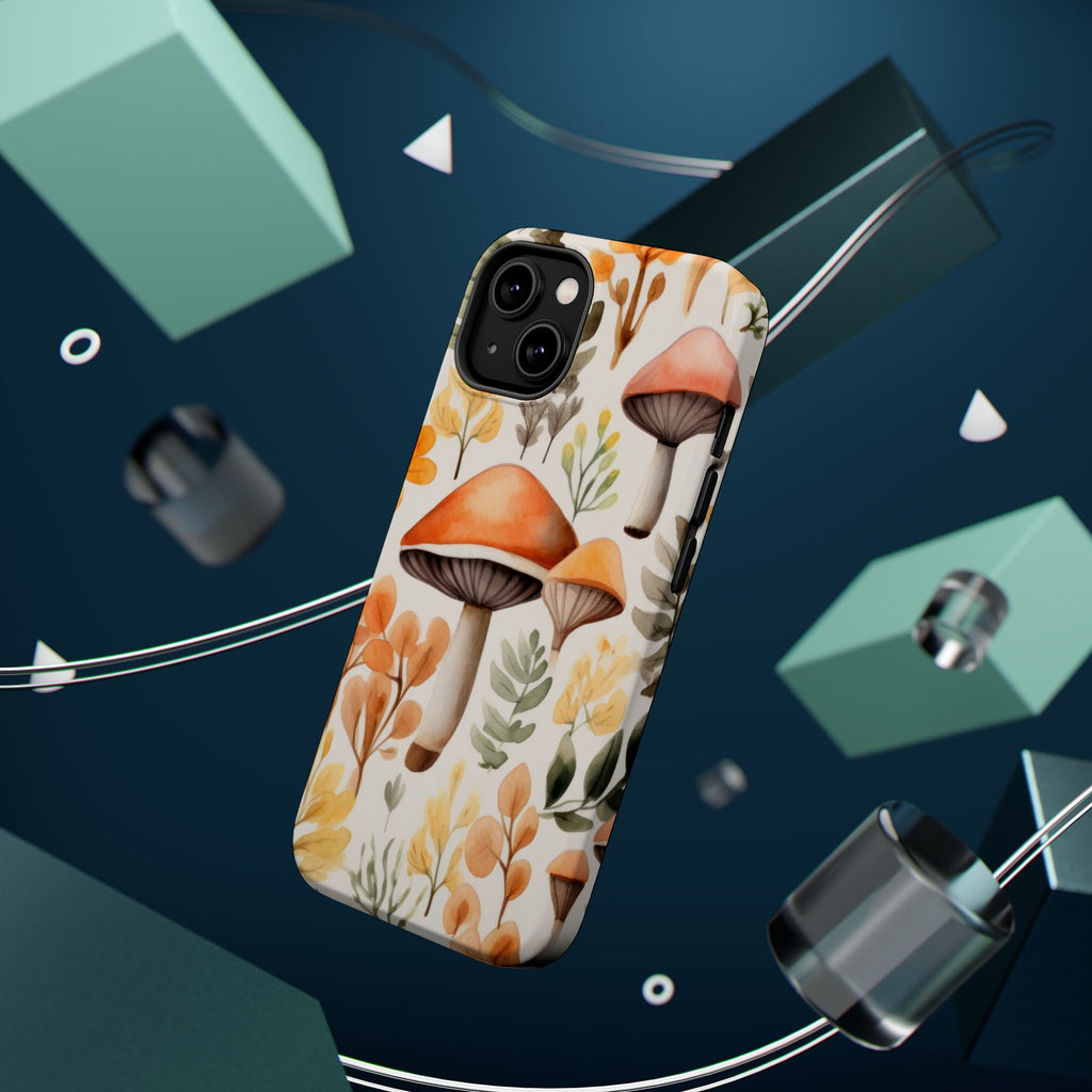 Autumn Mushroom Pattern Phone Case | Magnetic Impact-Resistant Case