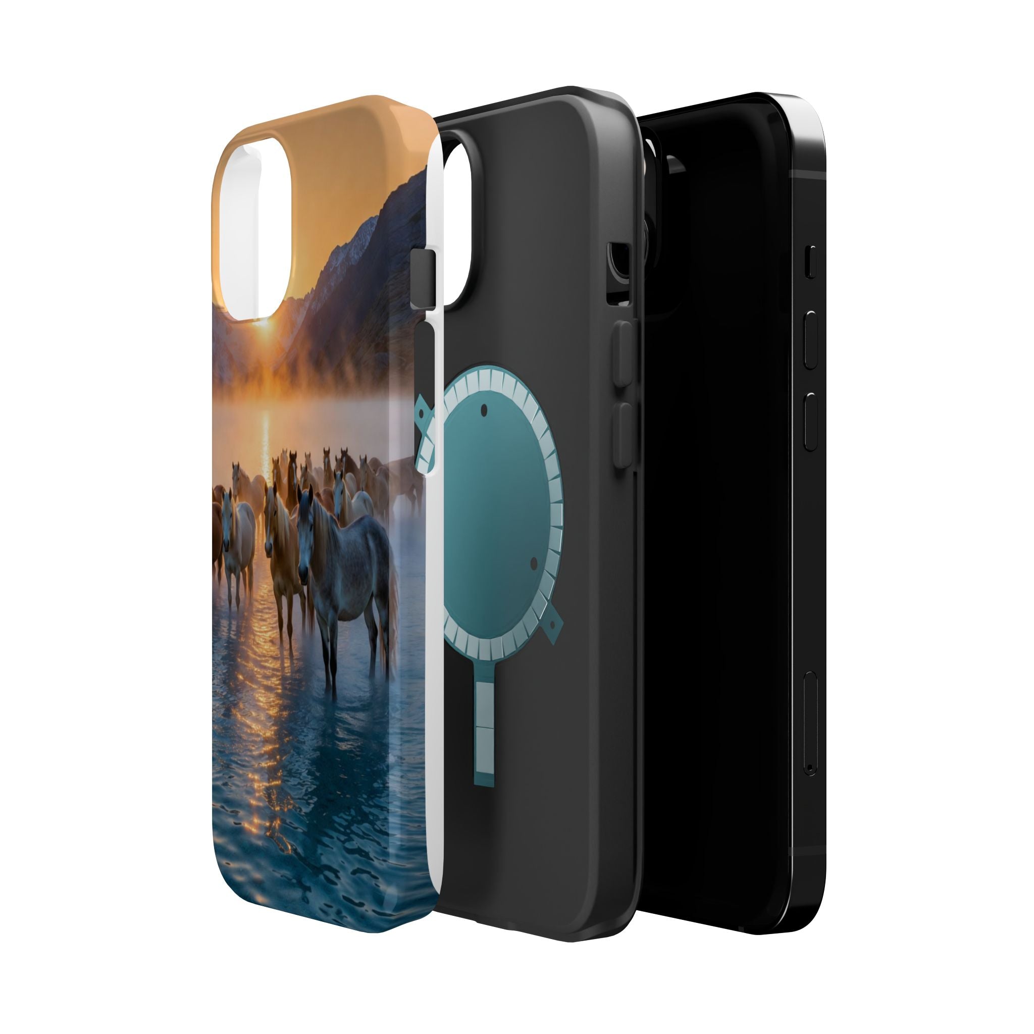 Wild Horses at Sunrise Phone Case | Magnetic Impact-Resistant Case