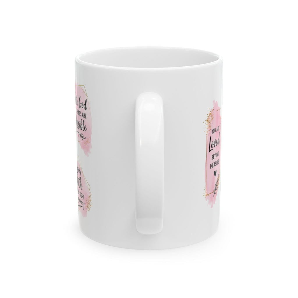 Philippians 4:13 Scripture Floral Coffee Mug | Christian Quote Mug