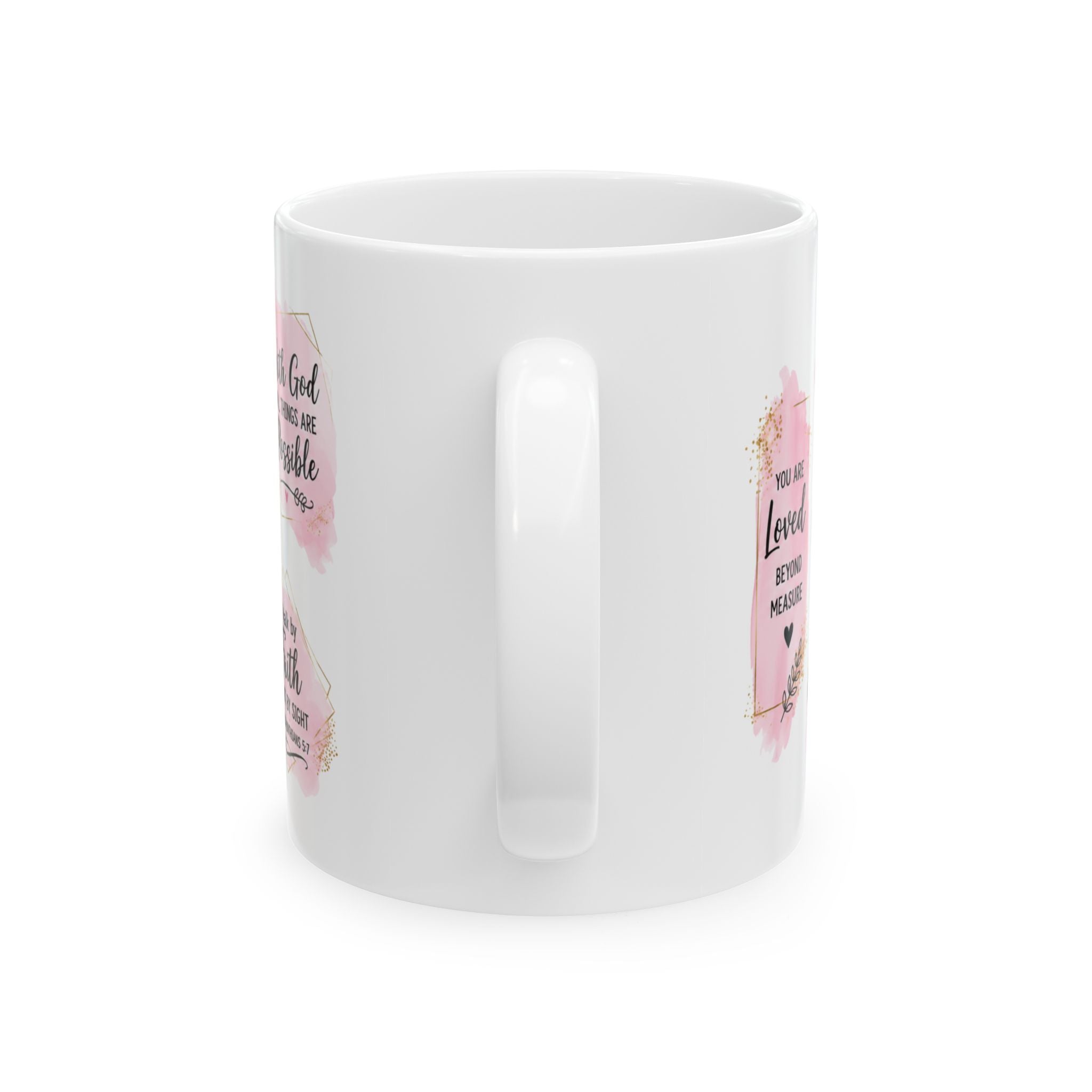 Philippians 4:13 Scripture Floral Coffee Mug | Christian Quote Mug