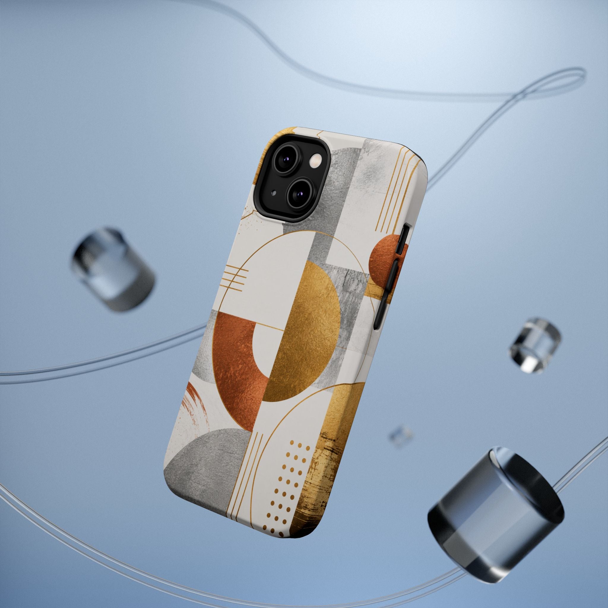 Abstract Geometric Circles Phone Case | Magnetic Impact-Resistant Case