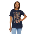 Pray Pray Pray T-Shirt | Faith Christian Typography Tee