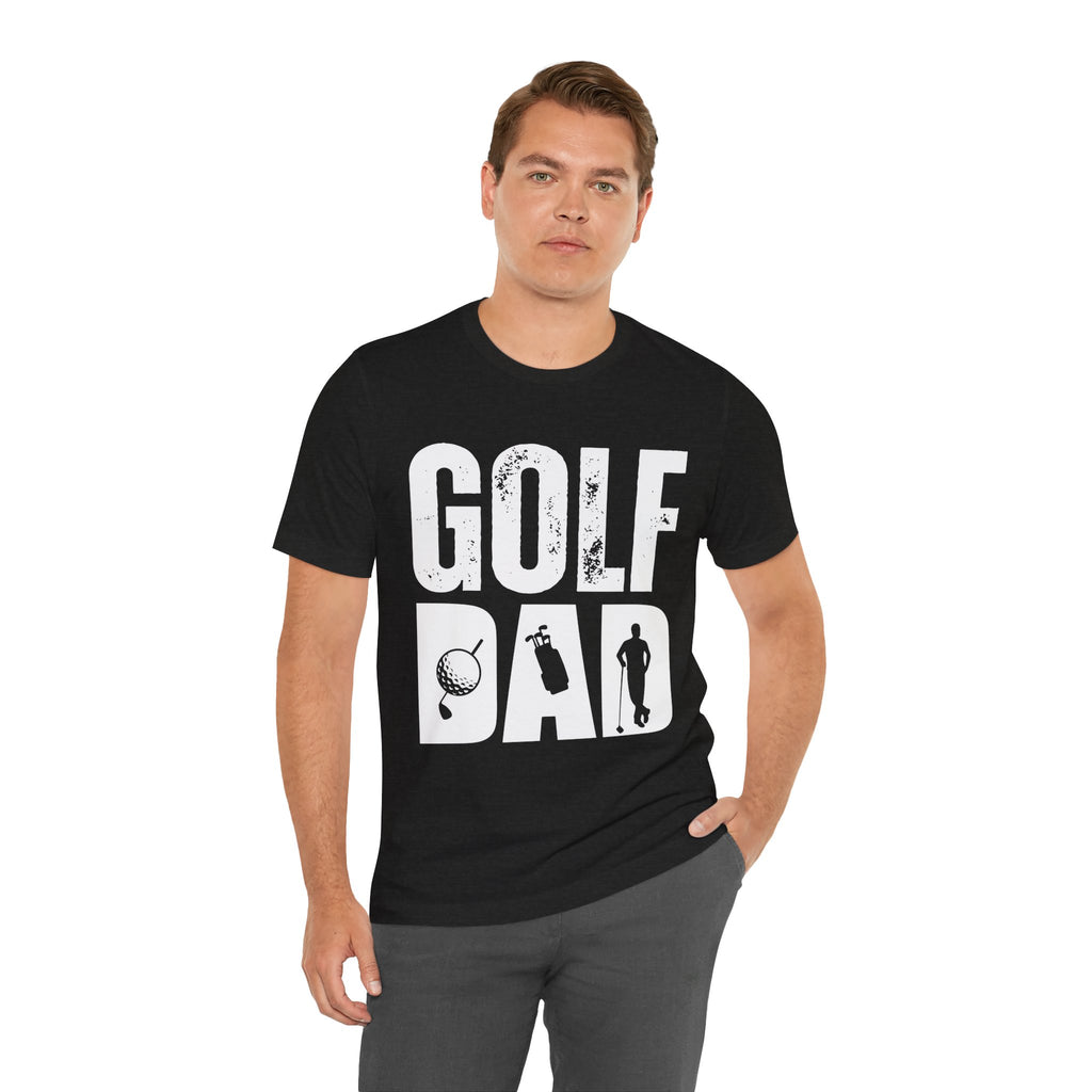 Golf Dad T-Shirt | Father's Day Golfer Tee, Golf Ball Silhouette