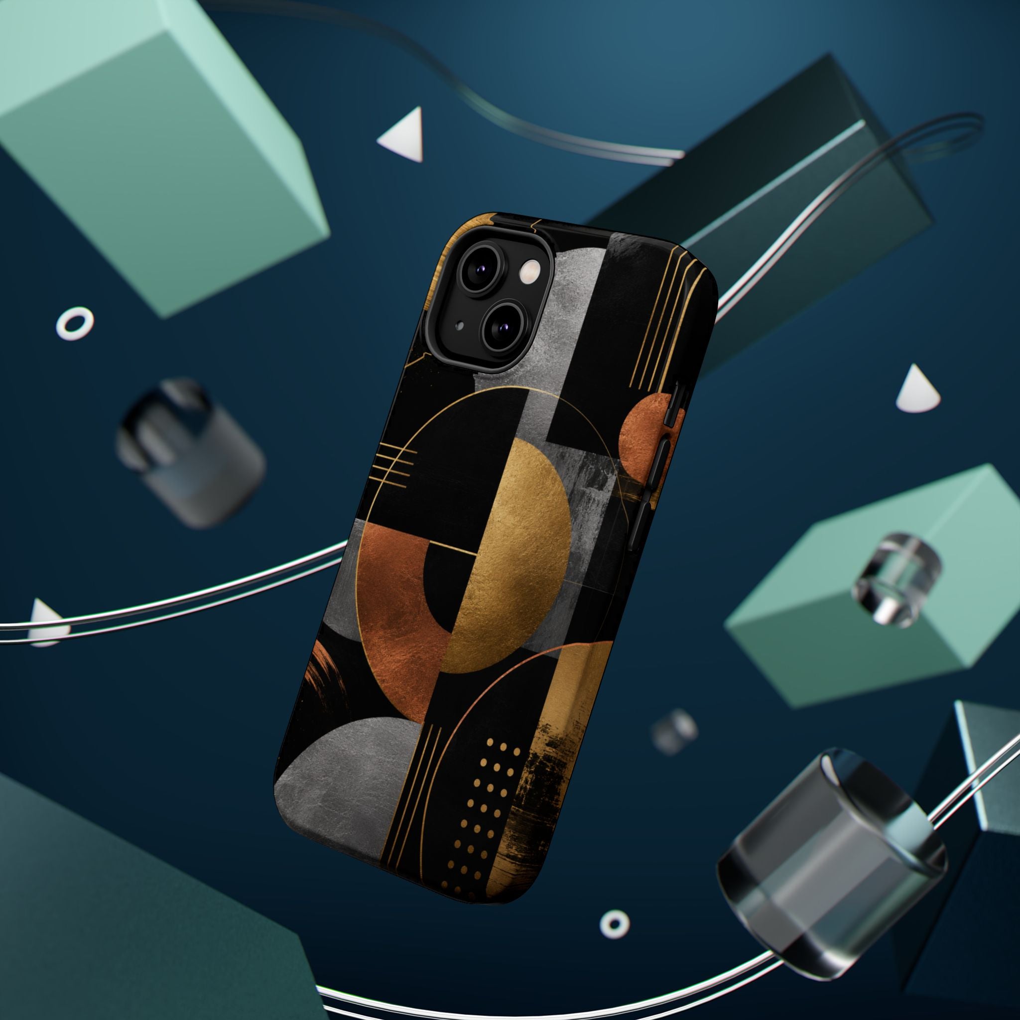 Abstract Geometric Circles Phone Case | Magnetic Impact-Resistant Case