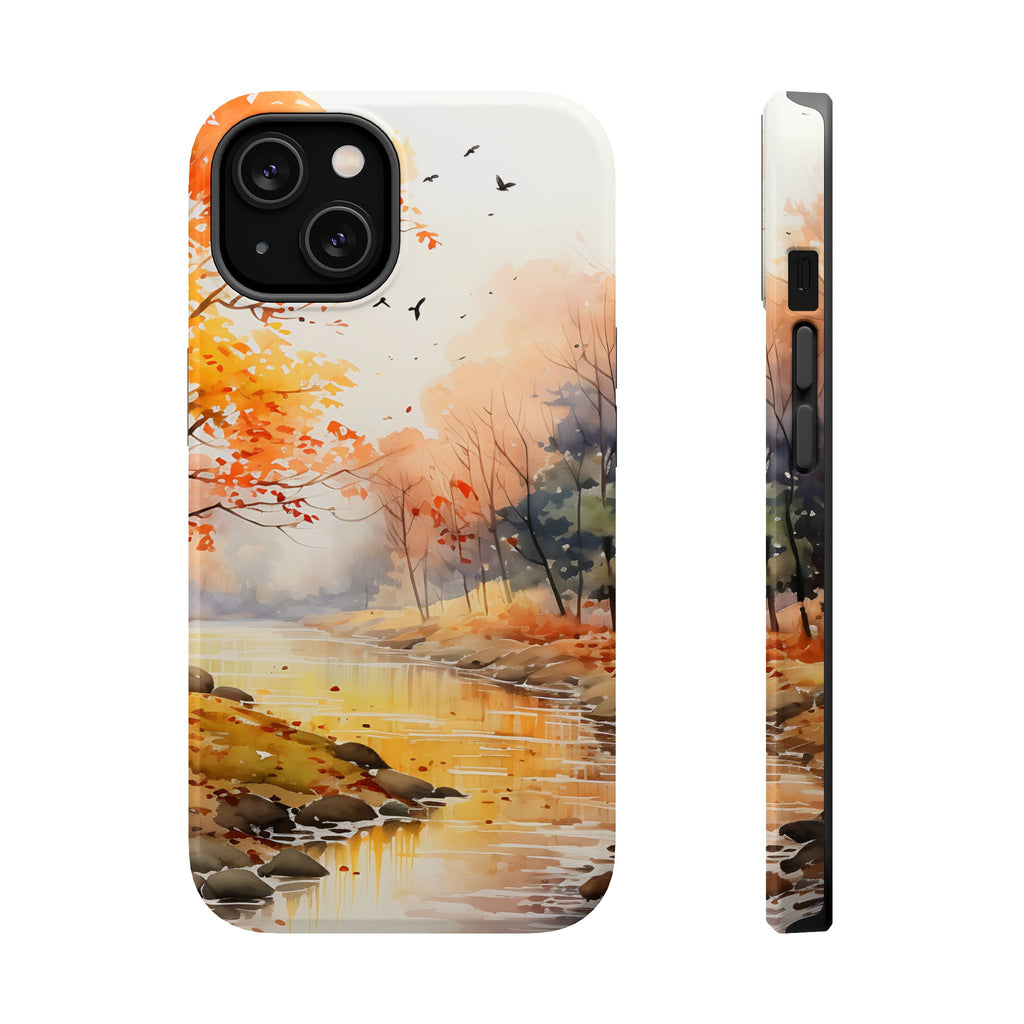 Autumn River Landscape Phone Case | Magnetic Impact-Resistant Case