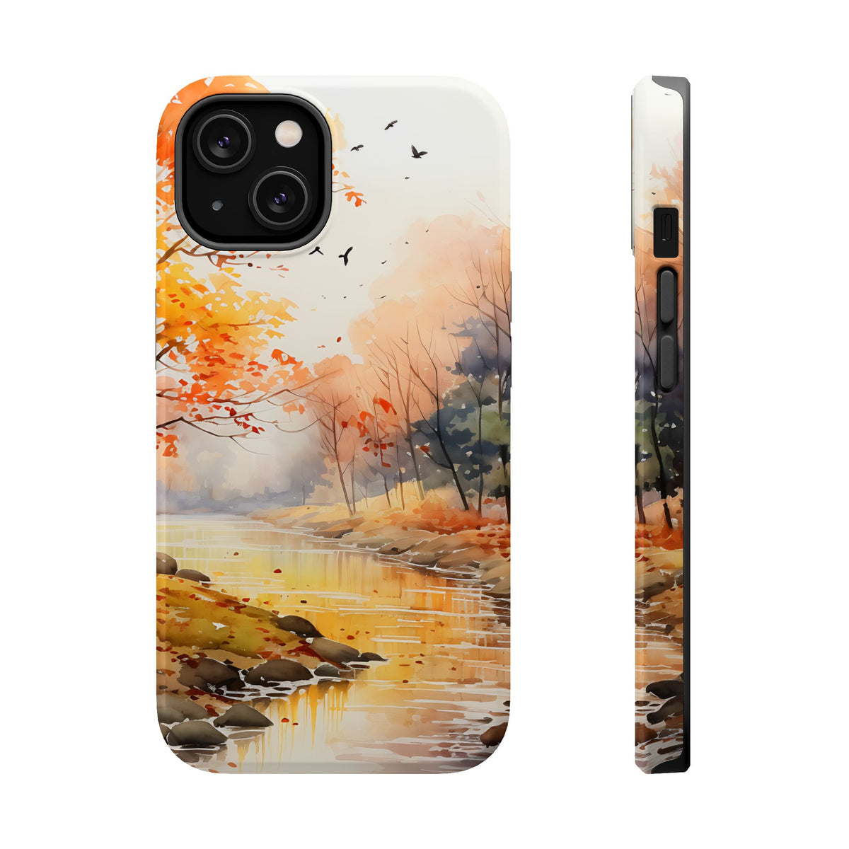 Autumn River Landscape Phone Case | Magnetic Impact-Resistant Case