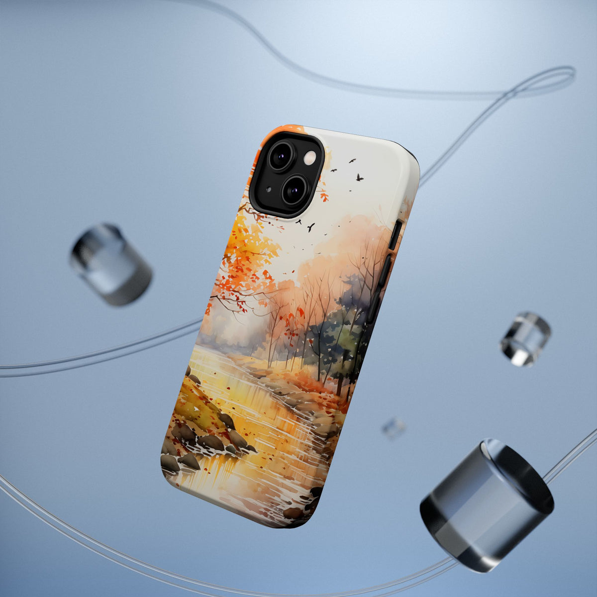 Autumn River Landscape Phone Case | Magnetic Impact-Resistant Case