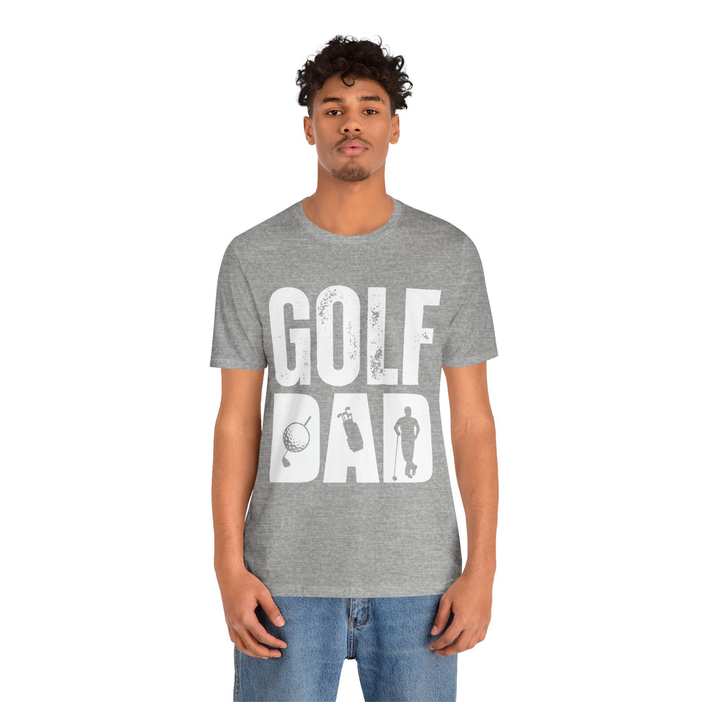 Golf Dad T-Shirt | Father's Day Golfer Tee, Golf Ball Silhouette