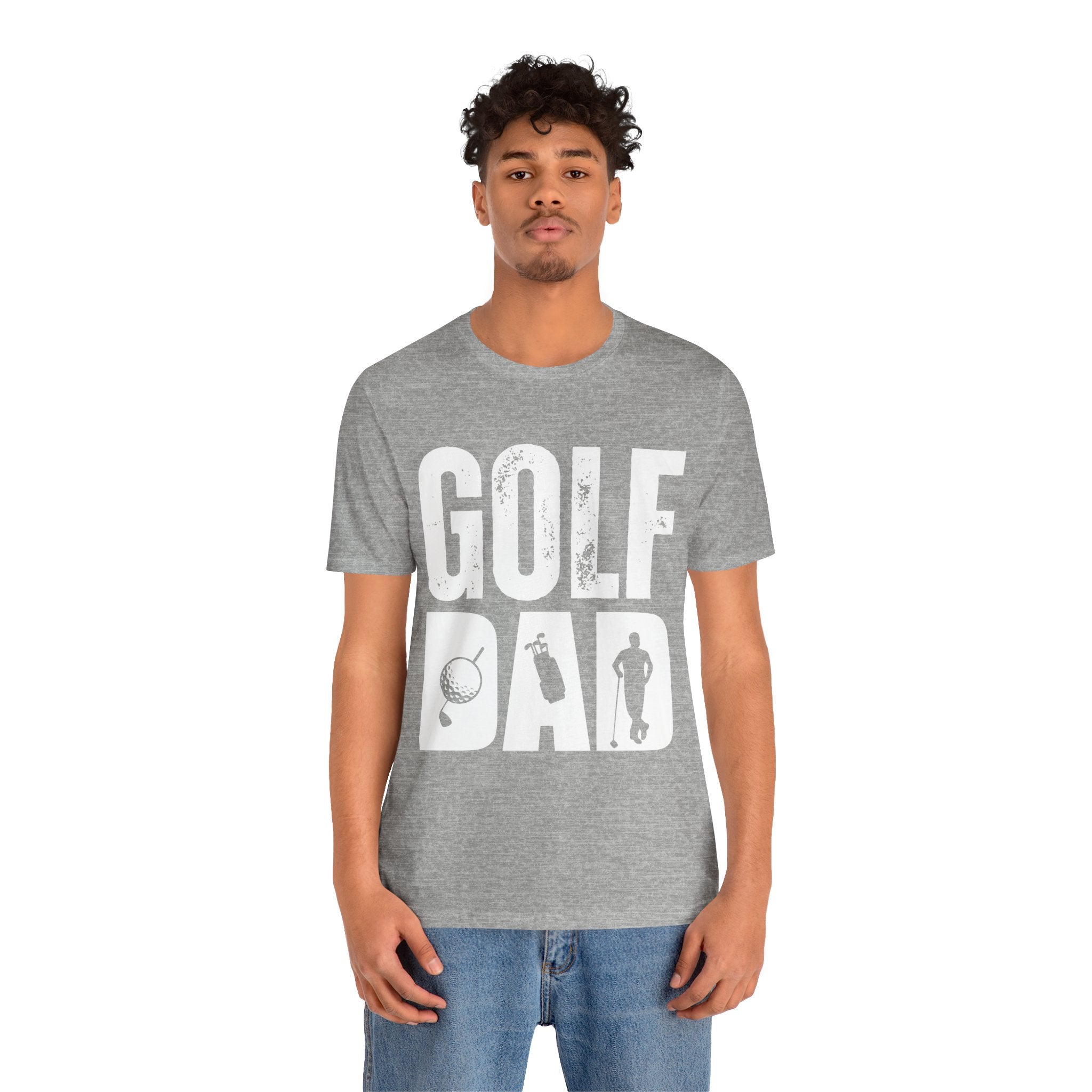 Golf Dad T-Shirt | Father's Day Golfer Tee, Golf Ball Silhouette