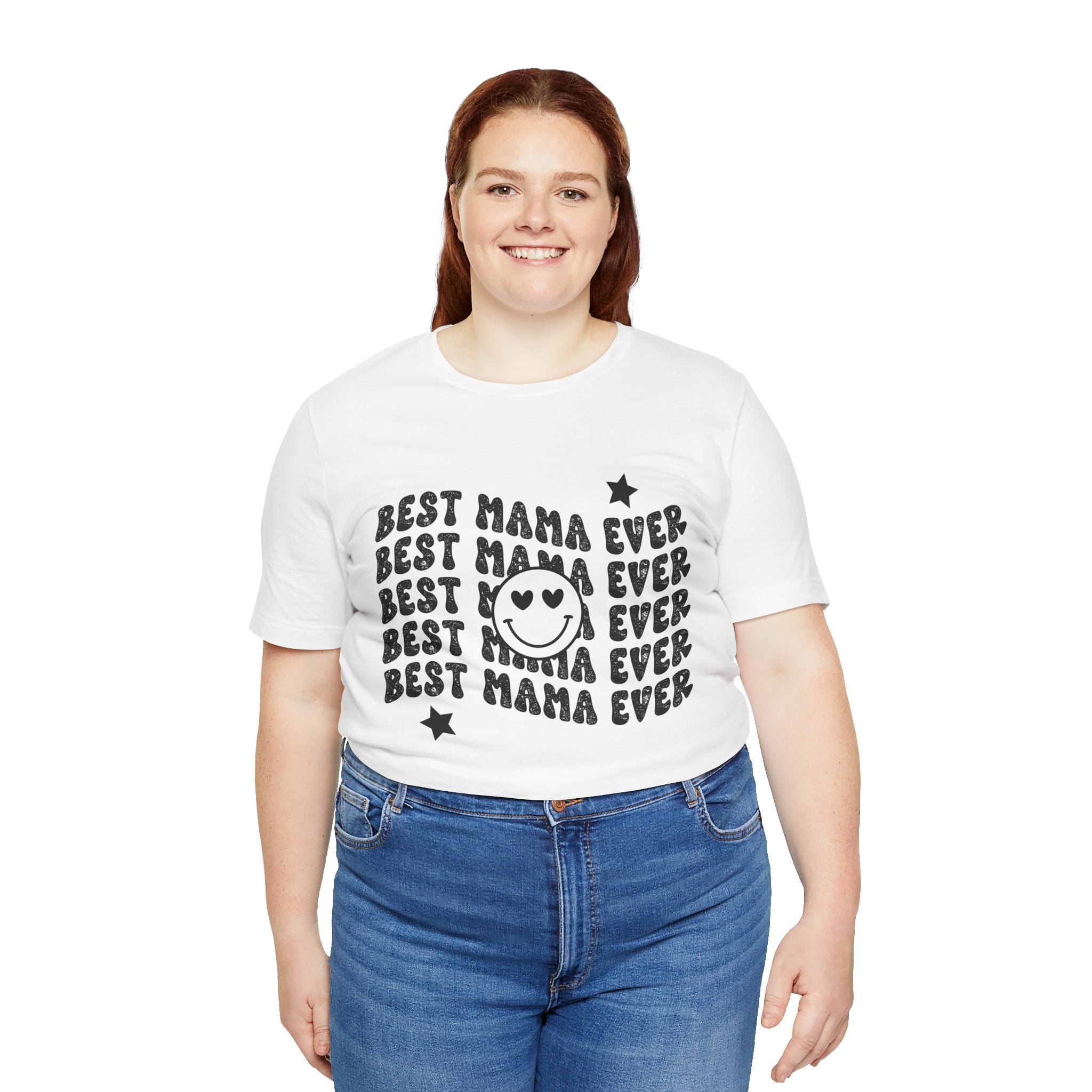 Best Mama Ever smiley design Tee | Mother's Day shirt