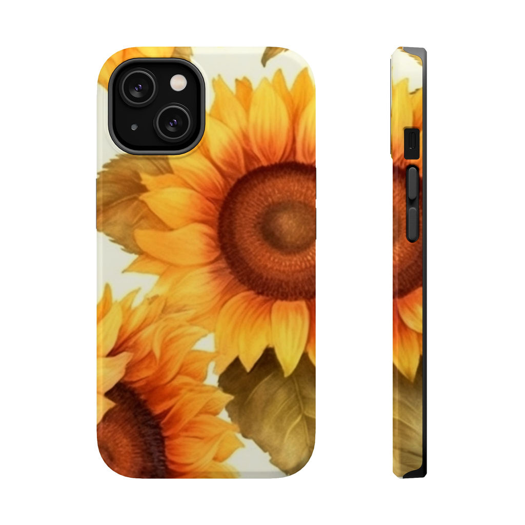 Sunflower Pattern Phone Case | Magnetic Impact-Resistant Case
