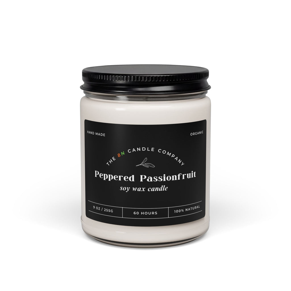 Peppered Passionfruit Soy Candle 9oz | Scented Jar Candle